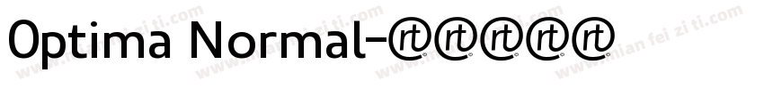 0ptima Normal字体转换